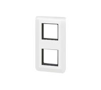 Legrand - Plaque Mosaic avec support pour 2 x 2 modules montage vertical - blanc