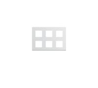 Plaque Gallery plastique injecte 2x3x2 modules pure - HAGER WXP0086