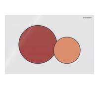 Plaque Geberit Sigma01 ronde DT blanc rouge carmin orange - GEBERIT 115.770.FY.5
