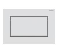 Plaque Geberit Sigma10 carrée inter à visser blanc mat facile net chr bri - GEBERIT 115.893.JT.1