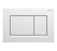 Plaque Geberit Sigma20 carrée DT chr mat laq facile nettoyer chr brillant - GEBERIT 115.883.JQ.1