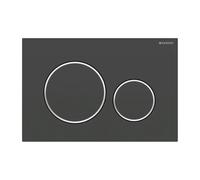 Plaque de déclenchement Geberit Sigma 20 Round 115882141 Plaque et boutons peints en noir mat
