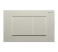 Plaque Geberit Sigma40 carrée DT acier nickel brossé - GEBERIT 115.629.ID.1