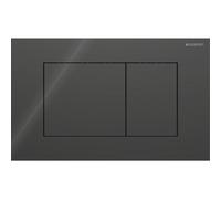 Plaque Geberit Sigma40 carrée DT verre noir - GEBERIT 115.629.SJ.1