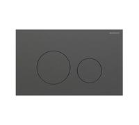 Plaque Geberit Sigma40 Rouacciaio Inoxydable/Noir Brossé Double Bouton 115.6