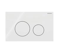 Plaque Geberit Sigma40 RouVitre Blanc Double Bouton | 115.628.SI.1 Vitre Blanc