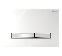 Plaque Geberit Sigma50 carrée DT chromé chromé brillant - GEBERIT 115.788.21.2