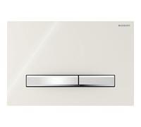 Plaque Geberit Sigma50 carrée DT chromé sable gris - GEBERIT 115.788.JL.2