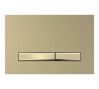 Plaque Geberit Sigma50 carrée DT laiton brossé - GEBERIT 115.672.QF.2