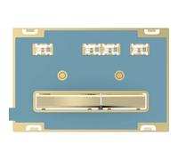 Geberit Sigma50 - Plaque de déclenchement 2 touches, laiton / sans plaque de finition 115.672.00.2