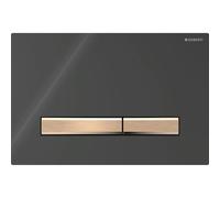 Plaque Geberit Sigma50 carrée DT or rouge noir - GEBERIT 115.670.DW.2