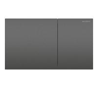 Plaque Geberit Sigma70 carrée DT acier noir chromé - GEBERIT 115.622.QD.1