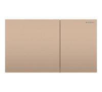 Plaque Geberit Sigma70 carrée DT acier or rouge - GEBERIT 115.622.QB.1