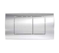 Plaque Geberit Twinline30 carrée DT chromé brillant chromé mat - GEBERIT 115.899.KH.1