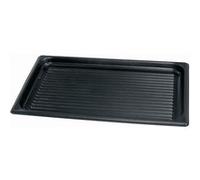 Plaque de cuisson Vogue GN avec revêtement antiadhésif, rainurée