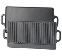 Rosenstein & Söhne Plaque-gril de cuisson réversible en fonte - 51 x 23,5 cm