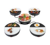 Plaque grill gourmet Bourgini chefs dinner party - 4 à 5 personnes - blanc