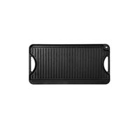 VEVOR Plaque de cuisson réversible en fonte 492x218 mm pré-assaisonnée avec poignée – Noir