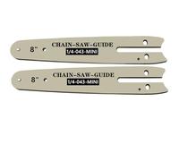 Plaque Guide pour tronçonneuse 2pcs 8 pouces Plaque porte-chaîne pour tronçonneuse mini à main 1/4 8 pouces chaîne 31cm Métal résistant à l'usure Lame de jardin Traitement du bois Pièce de rechange