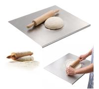 Plaque Inox Cuisine 50x40cm en acier Inoxydable, Planche a decouper inox pour Cuisine, Bar, Restaurant Planche à Pétrir