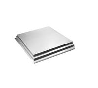Plaque Inox Plaque carrée en acier inoxydable 316L, tôle polie, différentes tailles(50x50x5mm 2pcs)
