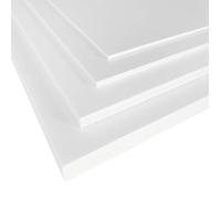 Plaque Komacel blanche, PVC expansé, 600 x 600 mm, épaisseur 5 mm