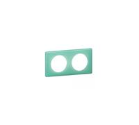 plaque legrand céliane 2 postes turquoise 50s