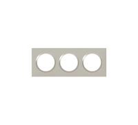 Plaque LEGRAND Dooxie 3 postes carrée plume