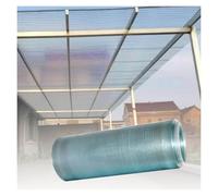 Plaque Luminance FRP Plaque Toiture en Fibre Verre Pour Serre 1mm | Panneaux Toiture pour Pergola pour Auvents Marquises Fenêtres Couvertures Terrasse et Abris(0.8x5m/2.62x16.4ft)