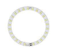 Plaque Lumineuse LED 10W avec Anneau de Substrat en Aluminium, Éclairage Froid et Chaud, Alimentation USB 3V-5V