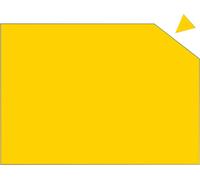 Plaque magnétique FRANKEN, 200 x 295 x 0,6 mm, jaune (70010740)