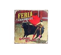 Plaque métallique à suspendre Feria 30 x 30 cm