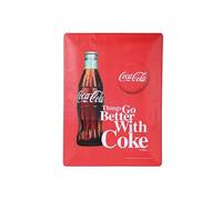 Plaque métallique Coca-cola Better - Rouge - 39 x 29 cm