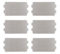 Plaque mica micro-ondes universelle 6,4x11,7 cm, set 6 pièces, remplacement couvercle guide ondes