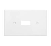 Plaque Murale Américaine pour Interrupteur Simple 118 Type Blanc PC | Bords Arrondis Lisses, Entretien Facile, Installation Simple, Compatibilité Large, Usage Résidentiel et Industriel