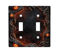 Plaque murale décorative en plastique noir de taille standard pour chambre à coucher, salle de bain, cuisine, entrée Motif dragon