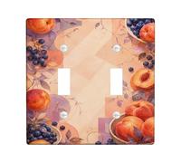 Plaque murale décorative vintage rustique en plastique de taille standard pour salon, chambre à coucher, maison ou bureau Motif pêche