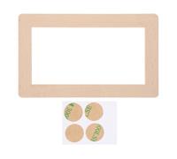 Plaque Murale en Bois de Hêtre pour Prise Duplex, Décoration Murale