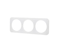 Plaque murale en verre au design européen, avec finition blanche élégante. Dispose de 3 clés pour un contrôle efficace de la lumière et de la fonctionnalité. Idéal pour tout environnement moderne.