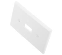 Plaque Murale pour Interrupteur Simple, Style Moderne Blanc PC | Installation Facile, Bords Arrondis, Faible Entretien, Usage Résidentiel, Compatible Décoration Intérieure