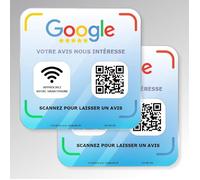 Plaque NFC et QR Code Plaque NFC - 12x12cm - Améliorez votre visibilité