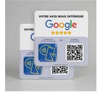 Plaque NFC et QR Code Plaque NFC et QR Code - 12x12cm - Idéale pour entreprises