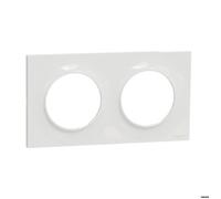 Schneider Electric S520704 Plaque 2 postes Odace Styl Blanc