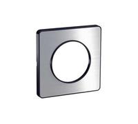 Plaque Odace Touch - Aluminium brossé avec liseré anthracite - Unique