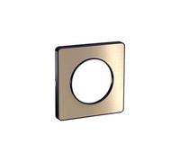 Plaque Odace Touch - Bronze brossé avec liseré anthracite - Unique