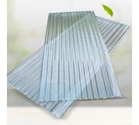Plaque Ondulées,Panneaux de Toiture Transparente,Feuille de Toit 1,2mm (12 Pcs,0.9x1.1m)