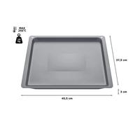 Plaque pâtisserie antiadhésive (45,5 x 37,5 x 3 cm) pour fours Bosch, Siemens, Neff - 17004291