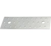 Plaque perforée Alberts | galvanisé sendzimir | 200 x 60 mm | set de 2 pièces