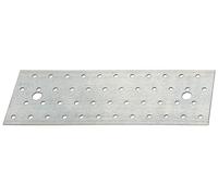 Plaque perforée Alberts | galvanisé sendzimir | 240 x 80 mm | set de 25 pièces