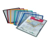 DURABLE Plaque pochette SHERPA A4 Cadre bleu foncé